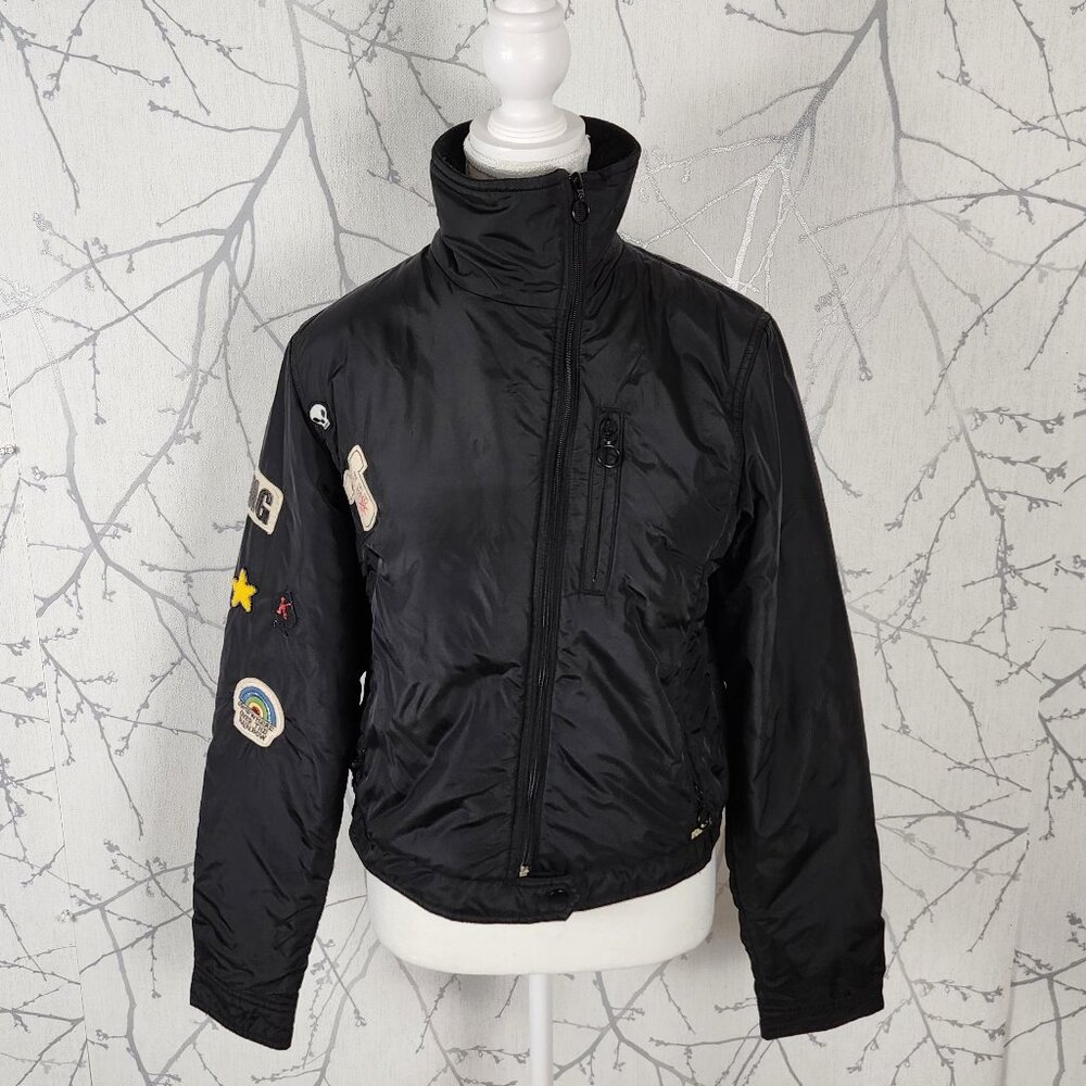 Killah Black Asymmetrical Full Zip High Neck Moto Jacket